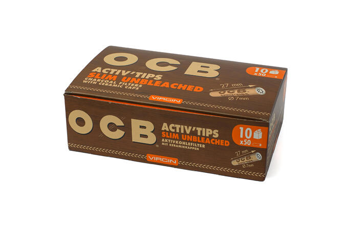 OCB SLIM VIRGIN CHARCOAL FLTRS